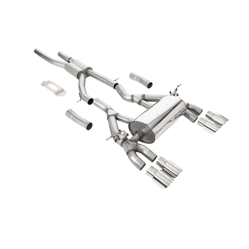 Milltek Cat Back Exhaust BMW 3 Series F80 M3, M3 Competition and M3 CS Saloon (OPF/GPF Models Only) 19-20-Exhaust System-carbonizeduk