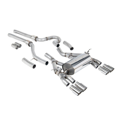 Milltek Cat Back Exhaust BMW 3 Series F80 M3 and M3 Competition Saloon (Non OPF/GPF Models Only) 14-18-Exhaust System-carbonizeduk
