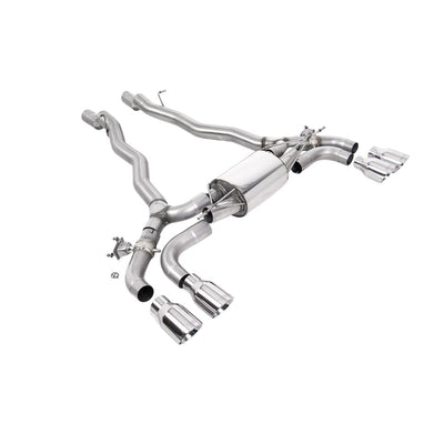 Milltek Front Pipe-back Exhaust BMW 5 Series M5 and M5 Competition 4.4 Twin Turbo F90 (North American / ROW Cars) 19-25-Exhaust System-carbonizeduk
