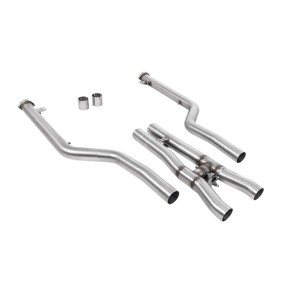 Milltek GPF/OPF Bypass Exhaust BMW 8 Series M8 and M8 Competition 4.4 V8 Twin Turbo F93 Gran Coupe LCI (OPF/GPF Equipped Cars Only) 21-25-Manifolds, Decats & Sports Cats-carbonizeduk