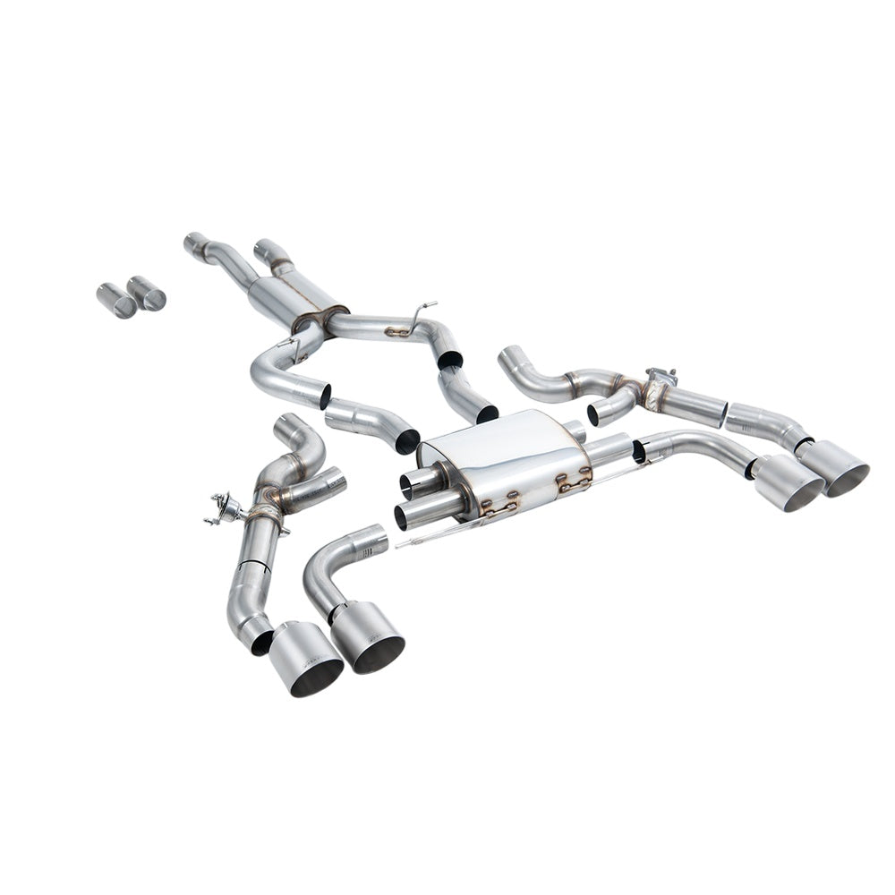 Milltek Axle Back Exhaust BMW X3 X3M / X3M Comp (G01) 3.0 (ROW and North American S58 Engine LCI only) (2022 and Later) 22-25-Exhaust System-carbonizeduk