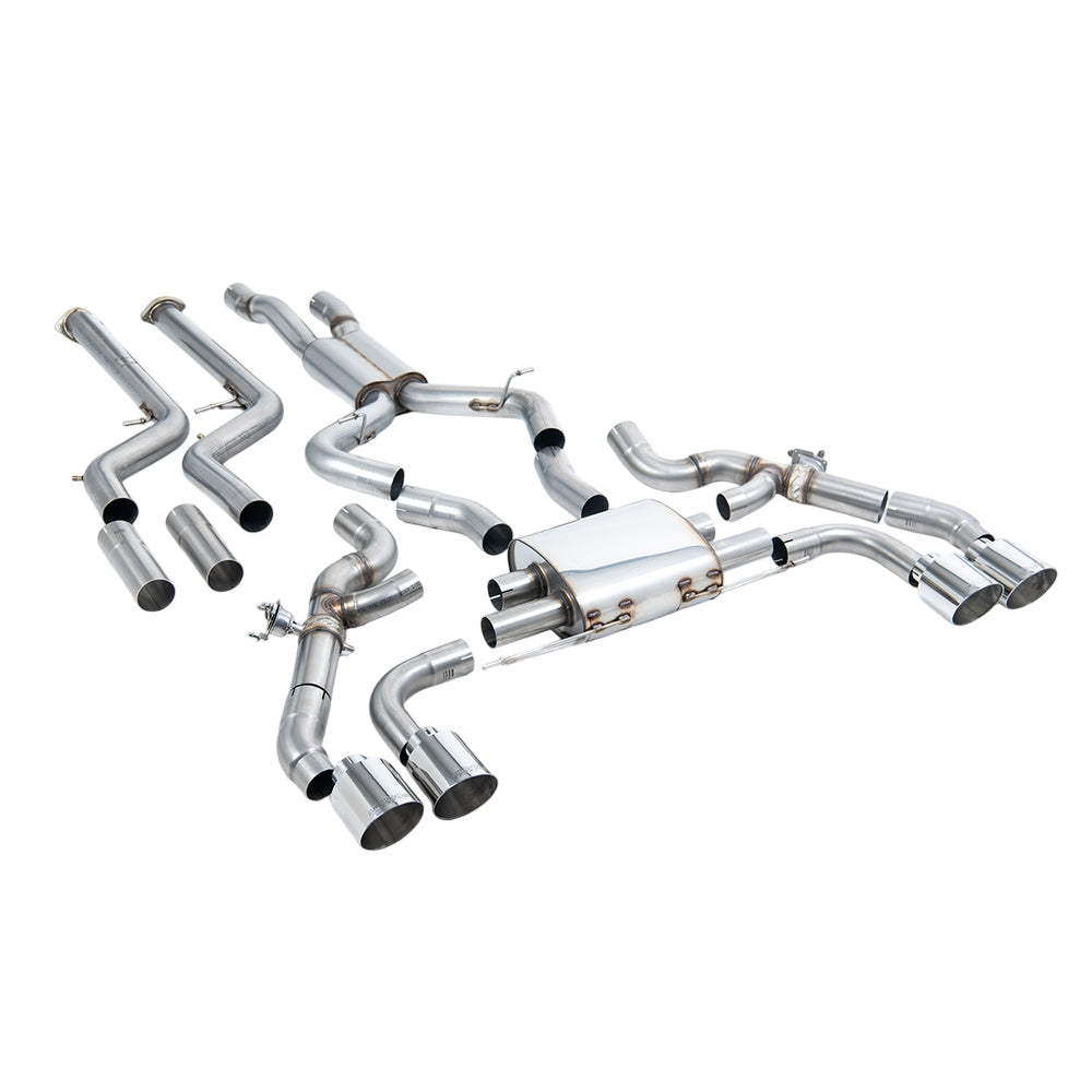 Milltek Downpipe-back Exhaust BMW X4 X4M / X4M Comp (G02) 3.0 (with OPF/GPF S58 Engine LCI only) 22-25-Exhaust System-carbonizeduk