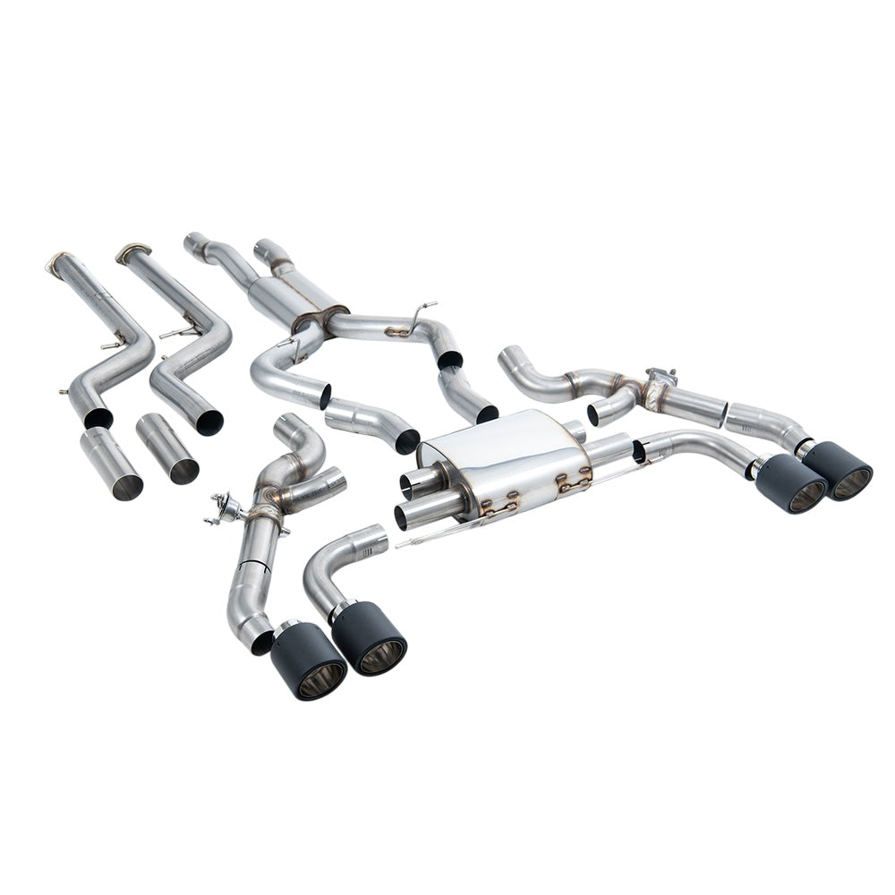 Milltek Downpipe-back Exhaust BMW X4 X4M / X4M Comp (G02) 3.0 (with OPF/GPF S58 Engine LCI only) 22-25-Exhaust System-carbonizeduk