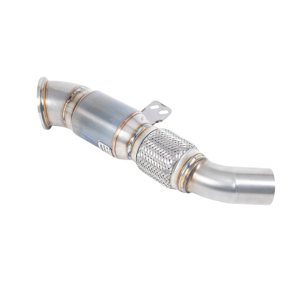 Milltek Large-bore Downpipe Exhaust BMW 1 Series M140i 3 and 5-Door (F20 and F21 LCI‚ OPF Only and None xDrive) 19-20-Manifolds, Decats & Sports Cats-carbonizeduk