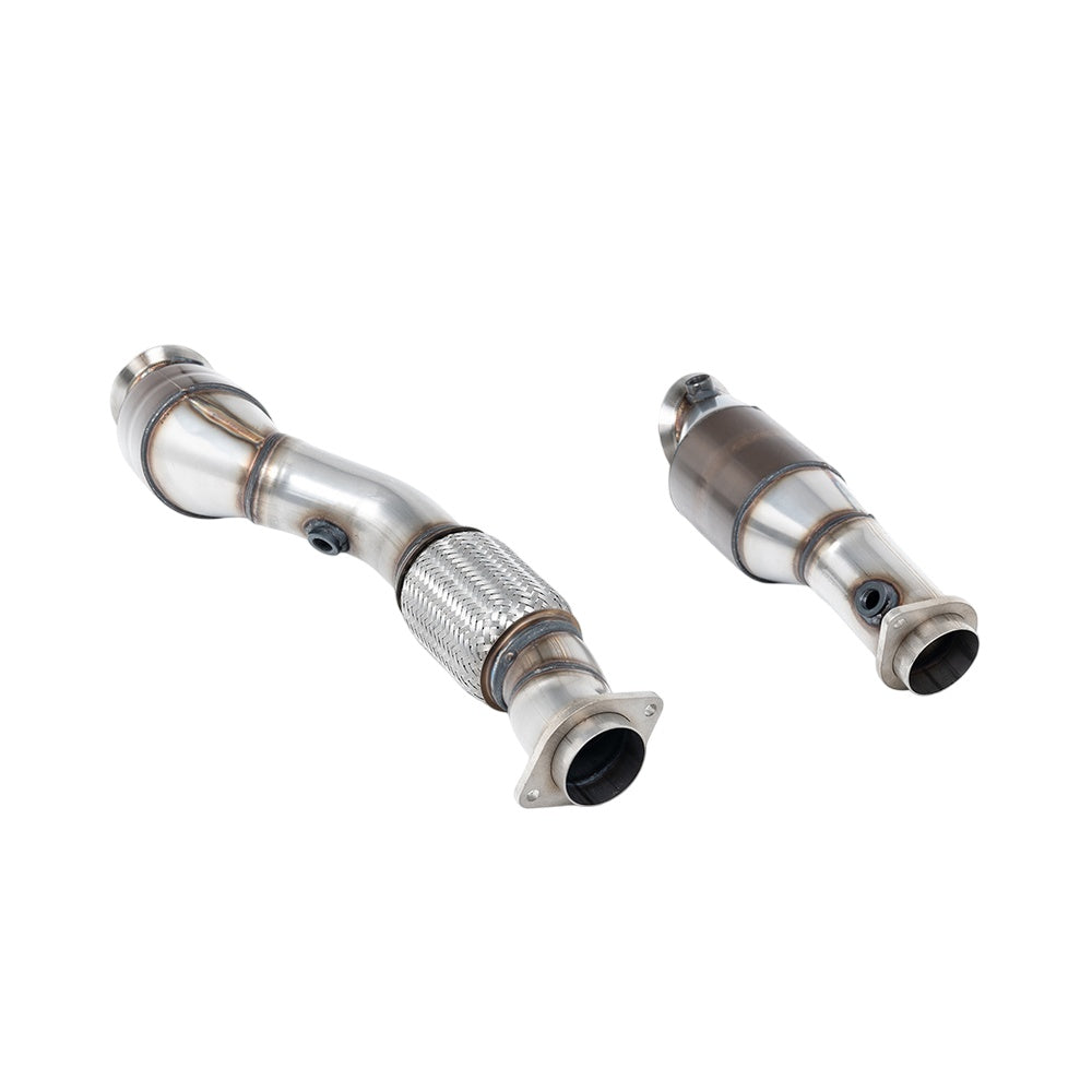 Milltek Large Bore Downpipe and Hi-Flow Sports Cat Exhaust BMW 2 Series M2 Coupe (G87 S58 OPF/GPF Models) 23-25-Manifolds, Decats & Sports Cats-carbonizeduk
