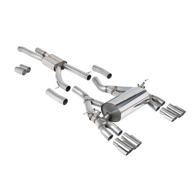 Milltek Cat Back Exhaust BMW 3 Series F80 M3 and M3 Competition Saloon (Non OPF/GPF Models Only) 14-18-Exhaust System-carbonizeduk