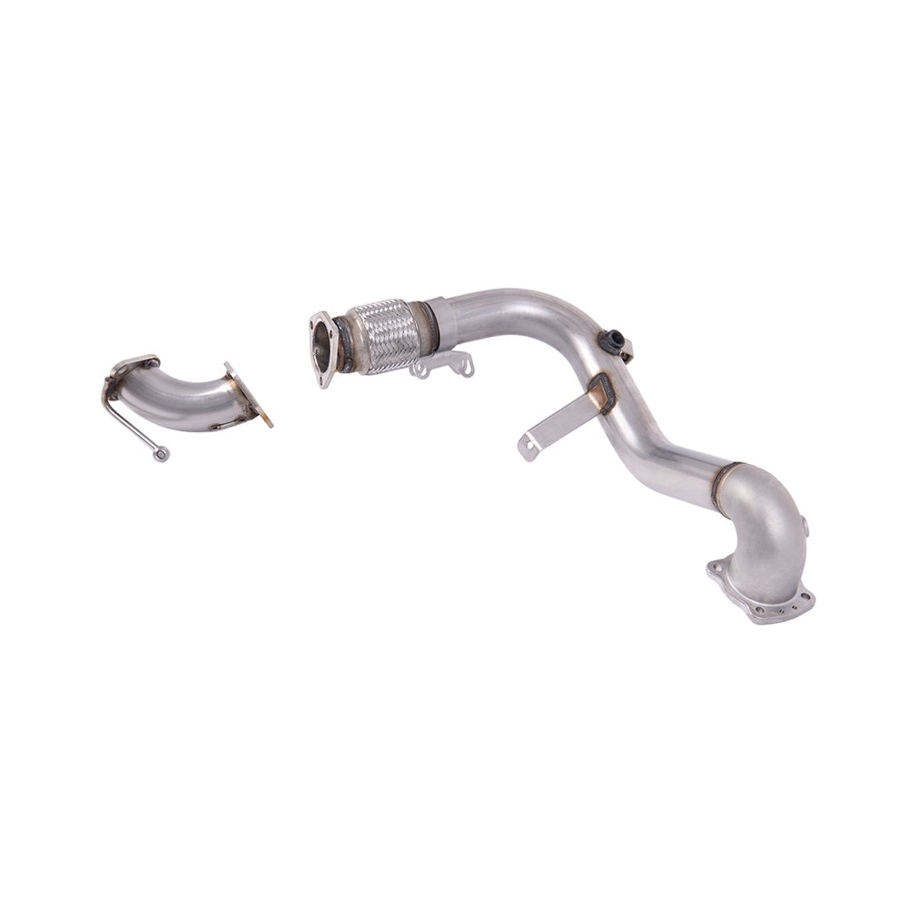 Milltek Large-bore Downpipe and De-cat Exhaust Ford Fiesta Mk7/Mk7.5 1.0T EcoBoost (100/125/140PS) 13-17-Manifolds, Decats & Sports Cats-carbonizeduk