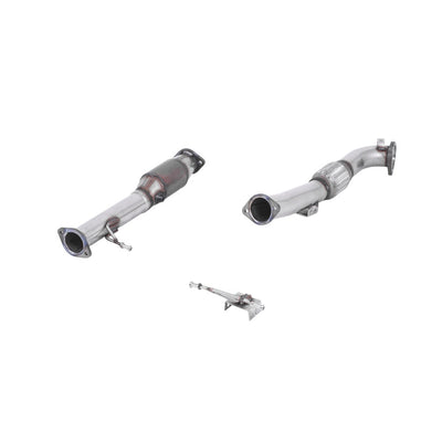 Milltek Large Bore Downpipe and Hi-Flow Sports Cat Exhaust Ford Focus Mk2 ST 225 05-10-Manifolds, Decats & Sports Cats-carbonizeduk