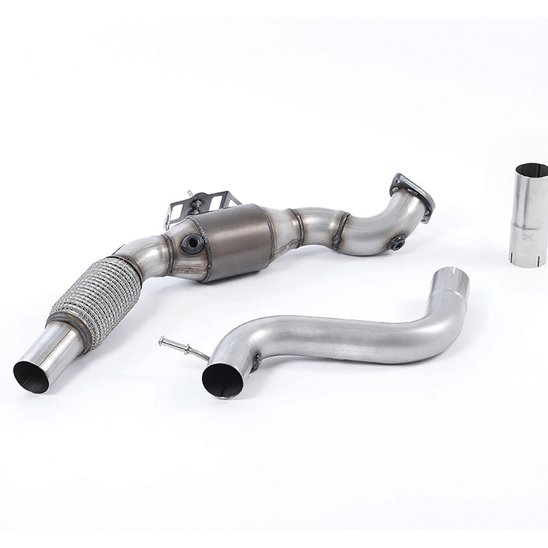 Milltek Ford Mustang 2.3 EcoBoost (Fastback) 2015-2018 Large Bore Downpipe and Hi-Flow Sports Cat Exhaust - Must be fitted with Milltek Sport Cat-back System-Manifolds, Decats & Sports Cats-carbonizeduk