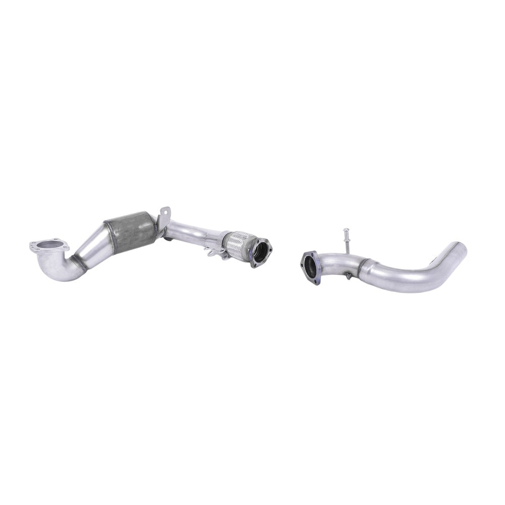 Milltek Large Bore Downpipe and Hi-Flow Sports Cat Exhaust Ford Fiesta Mk7/Mk7.5 1.0T EcoBoost (100/125/140PS) 13-17-Manifolds, Decats & Sports Cats-carbonizeduk