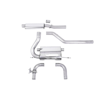Milltek Cat Back Exhaust Ford Focus Mk3 RS 2.3 EcoBoost 4WD 5-Door Hatchback 16-18-Exhaust System-carbonizeduk