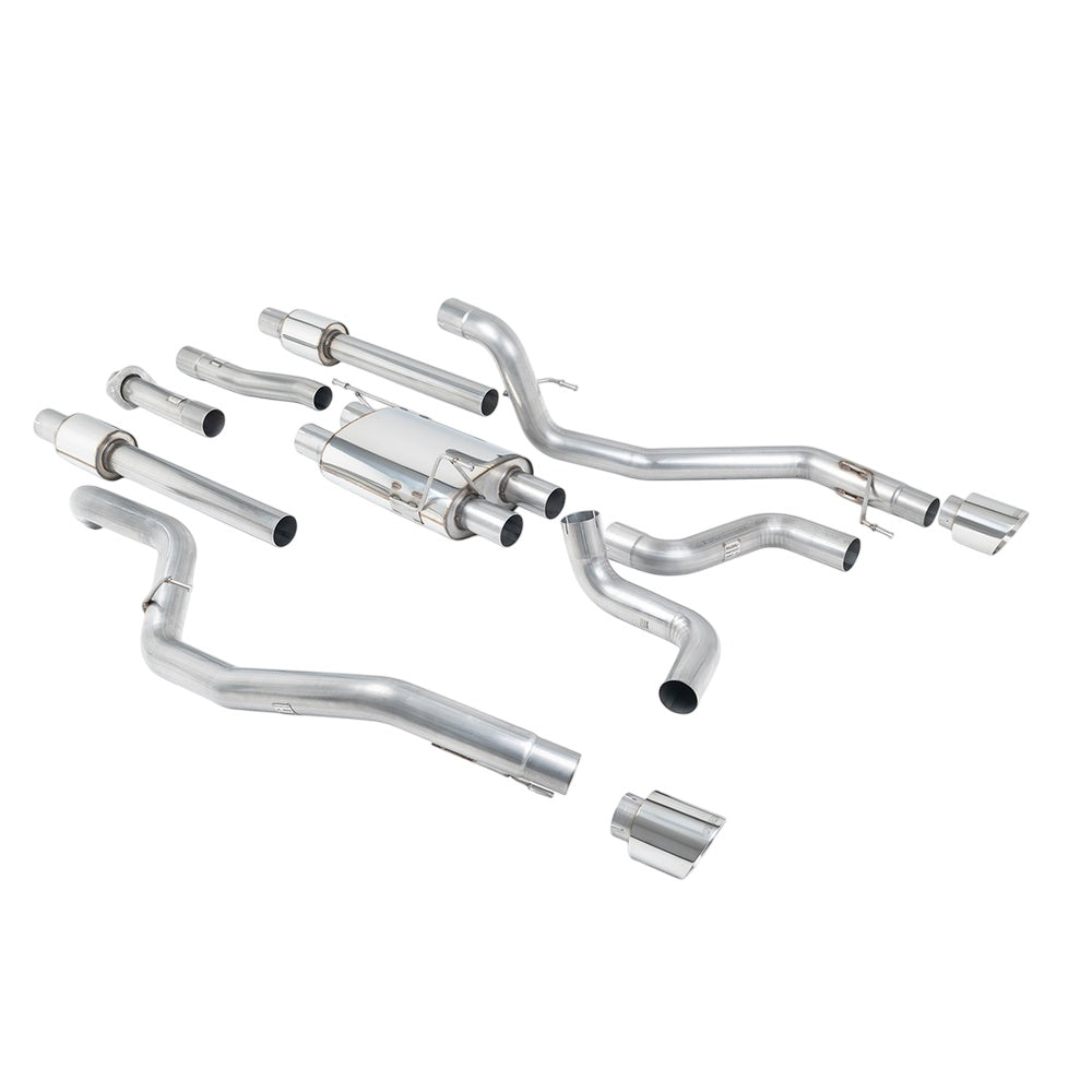 Milltek Cat Back Exhaust Ford F150 3.5 V6 EcoBoost Supercab 18-21-Exhaust System-carbonizeduk