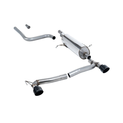 Milltek Particulate Filter-back Exhaust Ford Fiesta Mk8 1.0T EcoBoost ST-Line 3 and 5-Door (100ps and 125ps OPF/GPF Models Only) Maxton Dual Outlet Kits 19-25-Exhaust System-carbonizeduk