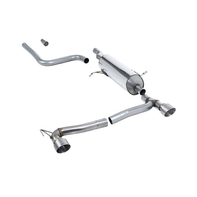 Milltek Particulate Filter-back Exhaust Ford Fiesta Mk8 1.0T EcoBoost ST-Line 3 and 5-Door (100ps and 125ps OPF/GPF Models Only) Maxton Dual Outlet Kits 19-25-Exhaust System-carbonizeduk
