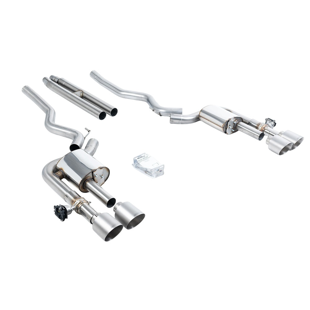 Milltek Cat Back Exhaust Ford Mustang 5.0 V8 Dark Horse (S650 Fastback) 24-25-Exhaust System-carbonizeduk