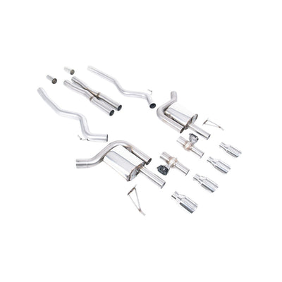 Milltek Cat Back Exhaust Ford Mustang 5.0 V8 GT (S650 Fastback) 24-25-Exhaust System-carbonizeduk
