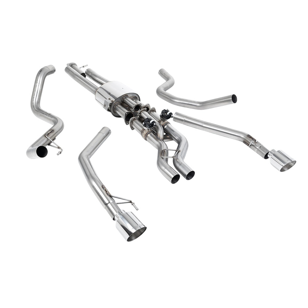 Milltek Cat Back Exhaust Ford Ranger Raptor Ranger 3.0 V6 Twin Turbo 23-25-Exhaust System-carbonizeduk