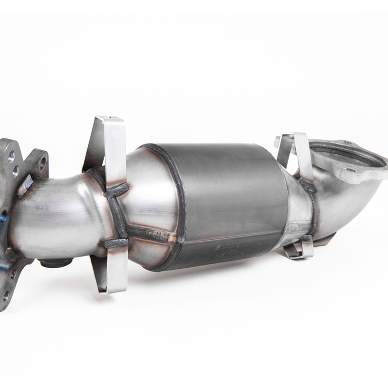 Milltek Cast Downpipe with HJS High Flow Sports Cat Honda Civic Type R FL5 2.0 i-VTEC 2022+-Manifolds, Decats & Sports Cats-carbonizeduk