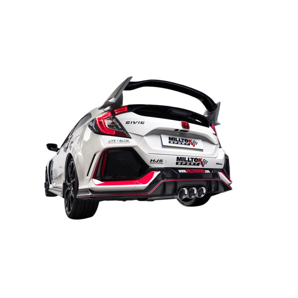 Milltek Cat Back Exhaust Honda / Acura Civic Type R FK8 2.0 i-VTEC (Both OPF/GPF and Non OPF/GPF Models) 17-22-Exhaust System-carbonizeduk