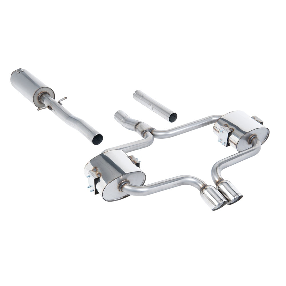 Milltek Cat Back Exhaust New Mini Mk1 (R52) Cooper S Convertible 04-08-Exhaust System-carbonizeduk