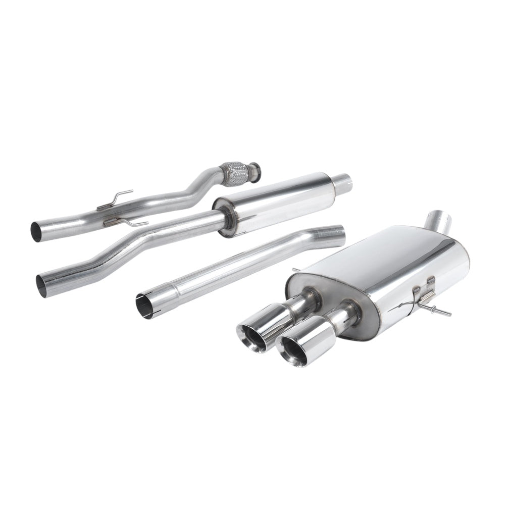 Milltek Cat Back Exhaust New Mini Mk2 (R58) Cooper S Coupe 11-15-Exhaust System-carbonizeduk