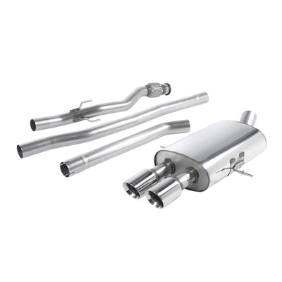 Milltek Cat Back Exhaust New Mini Mk2 (R58) Cooper S Coupe 11-15-Exhaust System-carbonizeduk