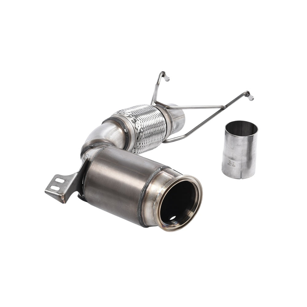 Milltek Large Bore Downpipe and Hi-Flow Sports Cat Exhaust New Mini Mk3 (F56) Mini Cooper S 2.0 Turbo (Rest of World) 14-25-Manifolds, Decats & Sports Cats-carbonizeduk