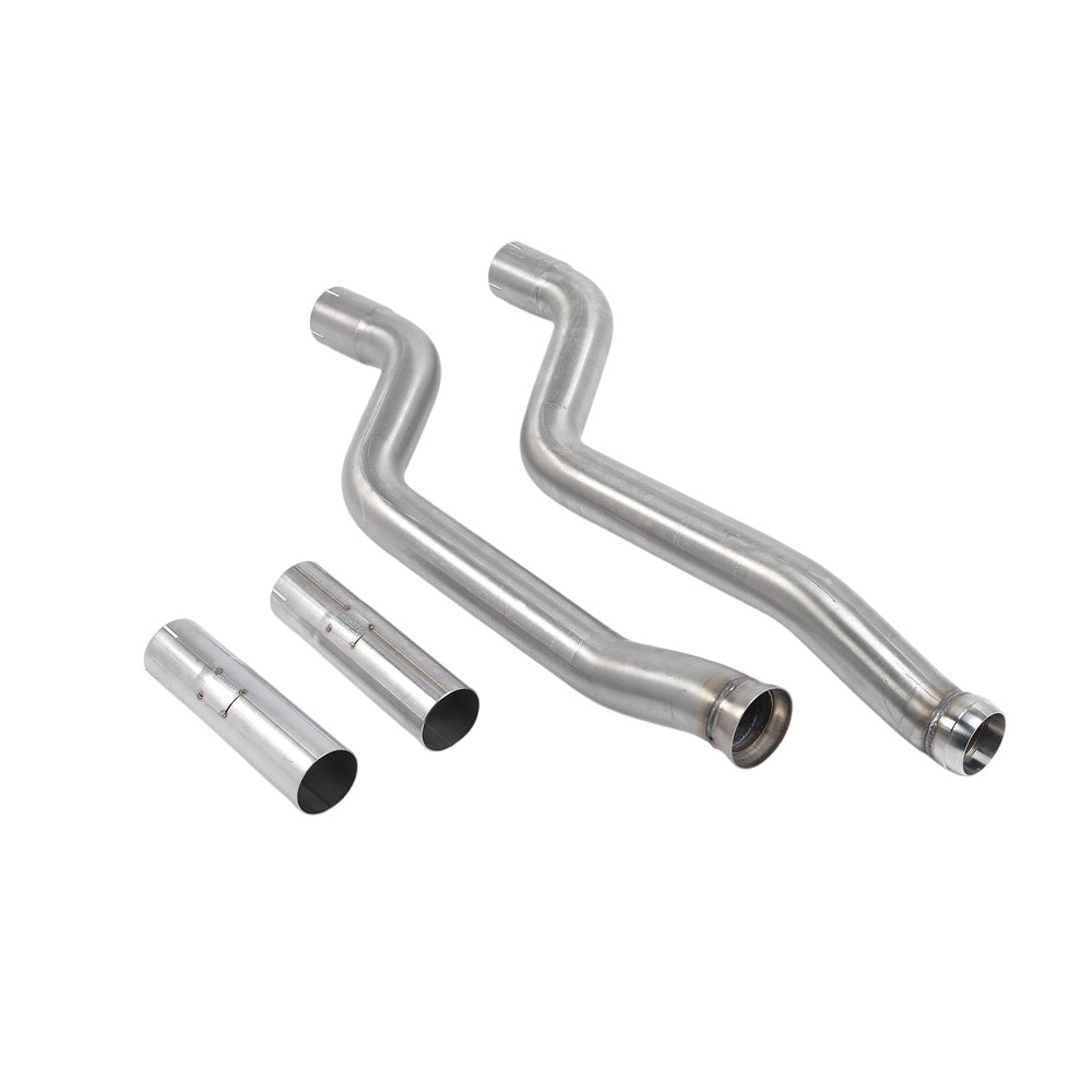 Milltek Secondary Catalyst Bypass Exhaust Mercedes C-Class C63 AMG 07-11-Manifolds, Decats & Sports Cats-carbonizeduk