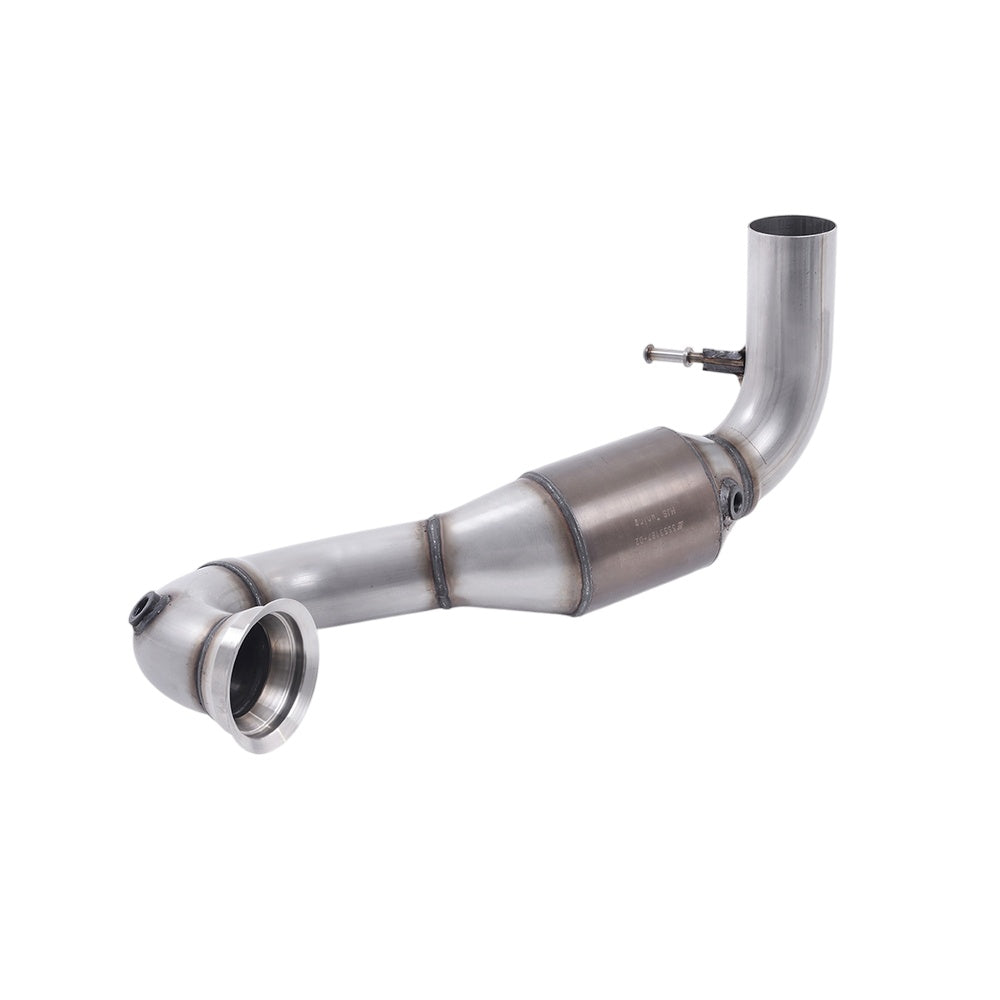Milltek Large Bore Downpipe and Hi-Flow Sports Cat Exhaust Mercedes CLA-Class CLA45 AMG 2.0 Turbo 13-18-Manifolds, Decats & Sports Cats-carbonizeduk