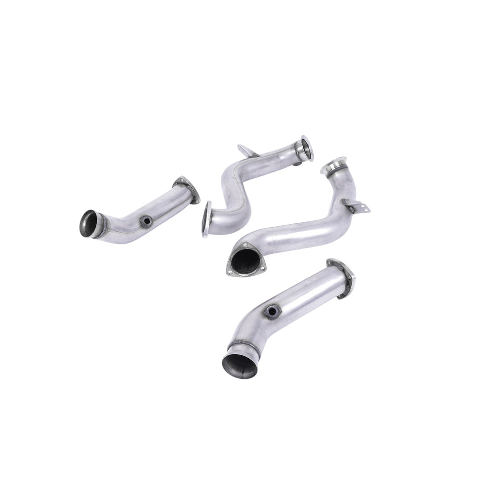 Milltek Large-bore Downpipes and Cat Bypass Pipes Exhaust Mercedes C-Class C63 and C63 S (W205) Saloon 4.0 Bi-Turbo V8 (Non-GPF Equipped Models Only) 15-25-Manifolds, Decats & Sports Cats-carbonizeduk