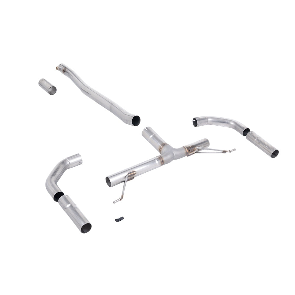 Milltek Front Pipe-back Exhaust Mercedes CLA-Class CLA35 AMG 2.0 Turbo Coupe and Shooting Brake (Non-OPF/GPF Models) 19-25-Exhaust System-carbonizeduk