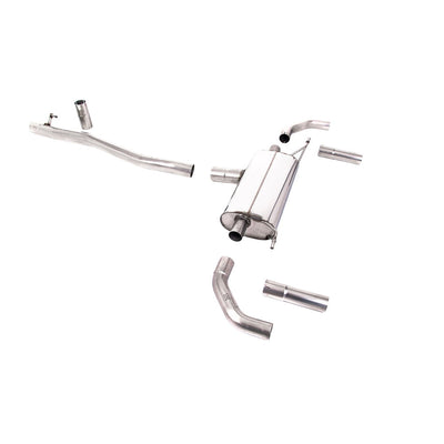Milltek Cat Back Exhaust Mercedes CLA-Class CLA35 AMG 2.0 Turbo Coupe and Shooting Brake (OPF/GPF Models) 19-25-Exhaust System-carbonizeduk