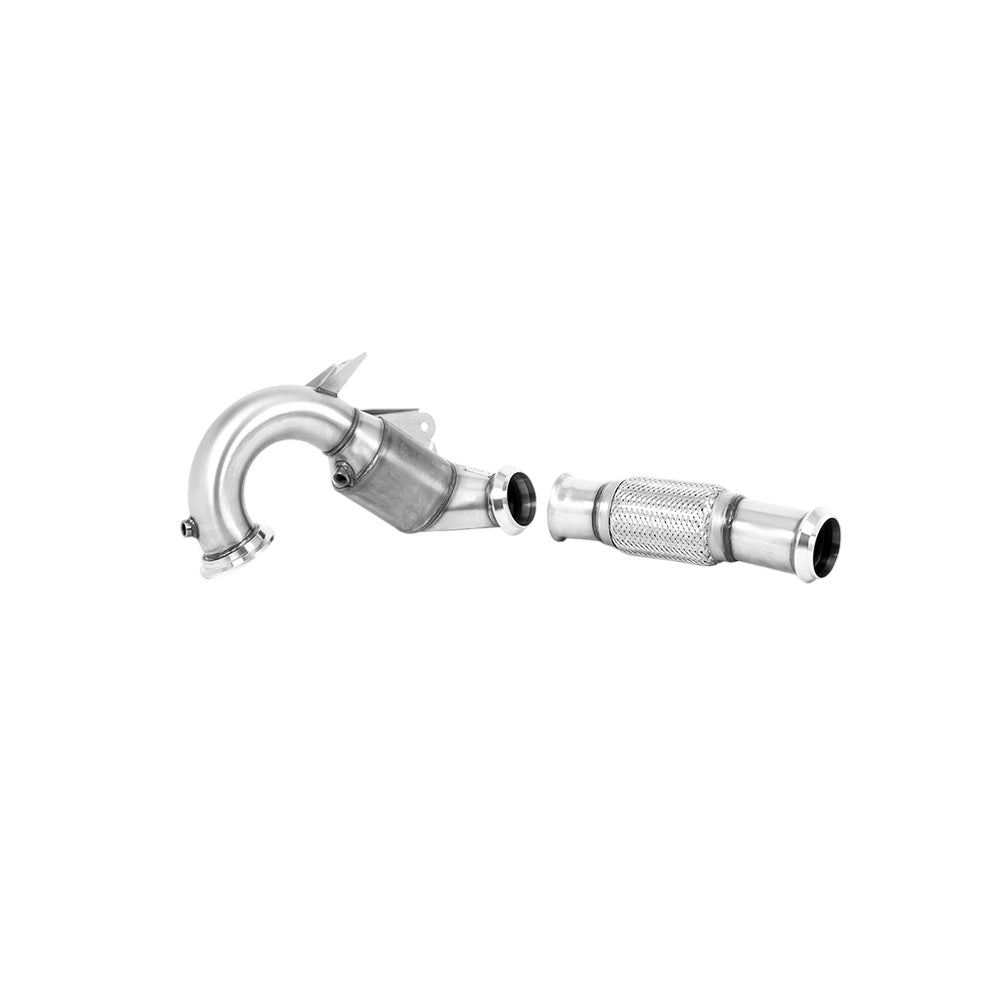 Milltek Large Bore Downpipe and Hi-Flow Sports Cat Exhaust Mercedes A-Class A45 and A45S AMG 2.0 Turbo (W177 Hatch Only) 19-21-Manifolds, Decats & Sports Cats-carbonizeduk