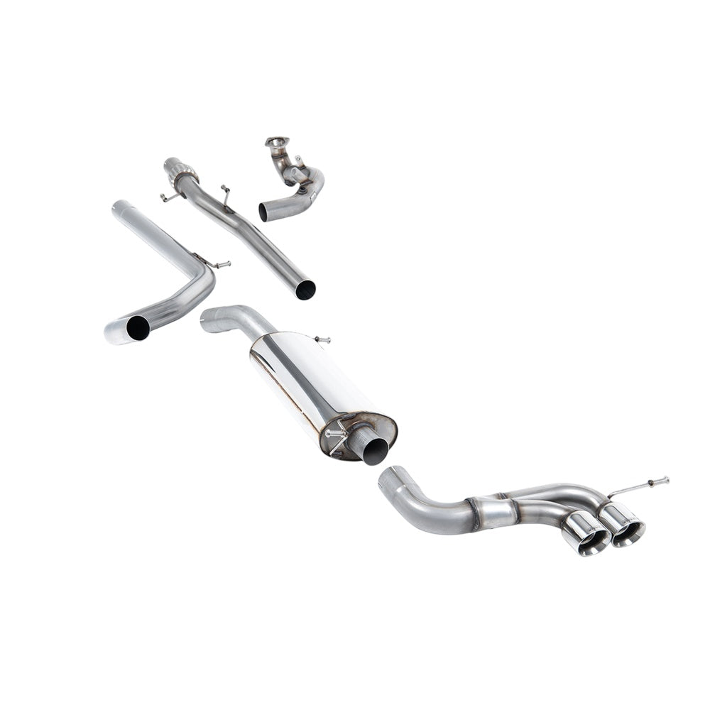 Milltek Turbo-back excluding Hi-Flow Sports Cat Exhaust Seat Ibiza Cupra / Bocanegra 1.4 TSI 180PS 09-15-Manifolds, Decats & Sports Cats-carbonizeduk