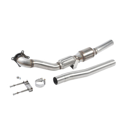 Milltek Large Bore Downpipe and Hi-Flow Sports Cat Exhaust Volkswagen Golf Mk6 GTi 2.0 TSI 210PS 09-13-Manifolds, Decats & Sports Cats-carbonizeduk