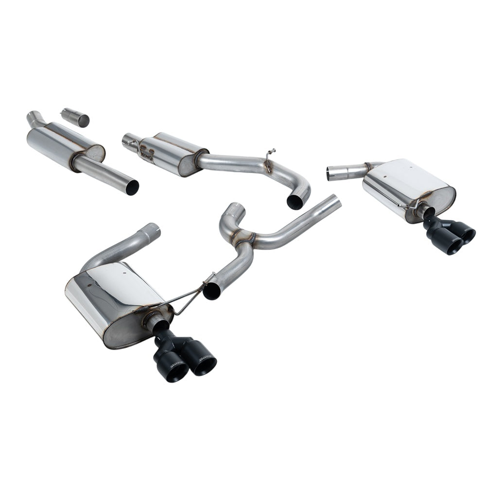 Milltek Cat Back Exhaust Seat Leon ST Cupra 300 (4x4) Estate / Station Wagon / Combi (Non-OPF/GPF) 17-18-Exhaust System-carbonizeduk
