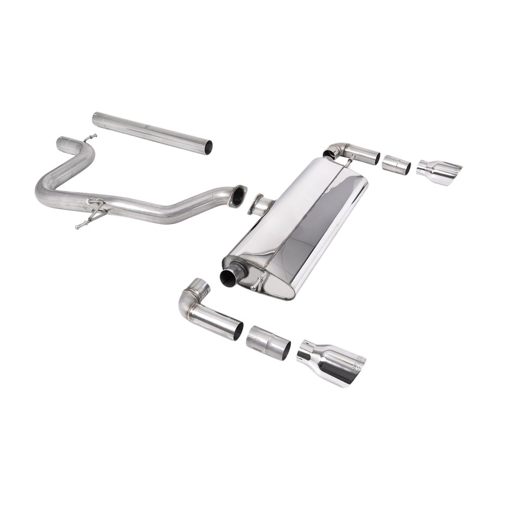 Milltek Cat Back Exhaust Seat Leon Cupra R 310PS 18-20-Exhaust System-carbonizeduk