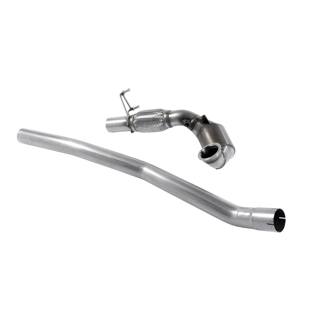 Milltek Large Bore Downpipe and Hi-Flow Sports Cat Exhaust Skoda Octavia vRS 2.0 TSI 245PS Hatch and Estate (manual and DSG-auto, Non-OPF/GPF and Post Facelift) 18-19-Manifolds, Decats & Sports Cats-carbonizeduk