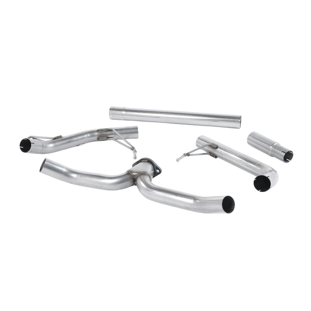 Milltek Cat Back Exhaust Skoda Octavia vRS 2.0 TDI 184PS Hatch and Estate (manual and DSG-auto) 13-19-Exhaust System-carbonizeduk