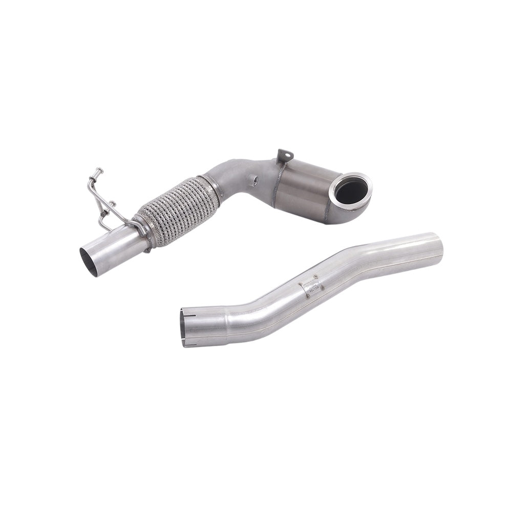 Milltek Cast Downpipe with Race Cat Exhaust Skoda Octavia vRS 2.0 TSI 220PS and 230PS Hatch and Estate (manual and DSG-auto) 13-18-Manifolds, Decats & Sports Cats-carbonizeduk