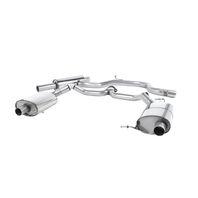 Milltek Cat Back Exhaust Skoda Octavia vRS 2.0 TSI 220PS and 230PS Hatch and Estate (manual and DSG-auto) 13-18-Exhaust System-carbonizeduk