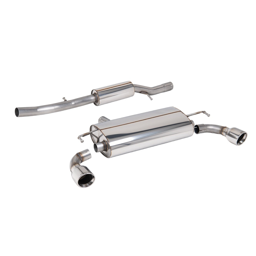 Milltek Cat Back Exhaust Volkswagen Golf Mk4 R32 3.2 V6 4WD 02-05-Exhaust System-carbonizeduk