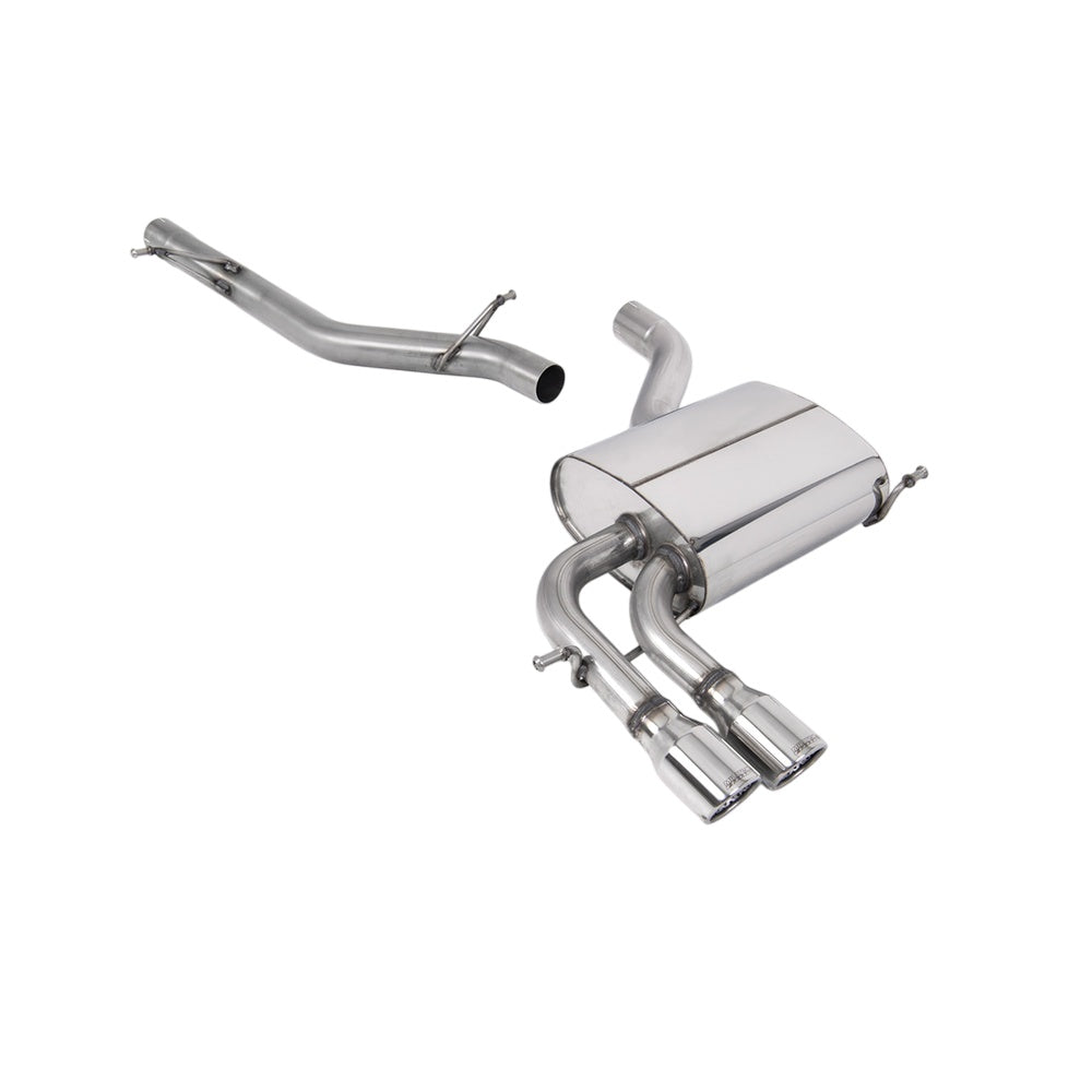 Milltek Cat Back Exhaust Audi A3 2.0T FSI Quattro 5-Door SportBack 04-12-Exhaust System-carbonizeduk