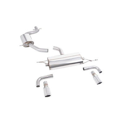 Milltek Cat Back Exhaust Volkswagen Golf Mk6 GTi 2.0 TSI 210PS 09-13-Exhaust System-carbonizeduk