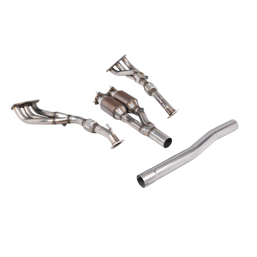 Milltek Manifold and Hi-Flow Sports Cat Exhaust Volkswagen Golf Mk5 R32 3.2 V6 05-09-Manifolds, Decats & Sports Cats-carbonizeduk