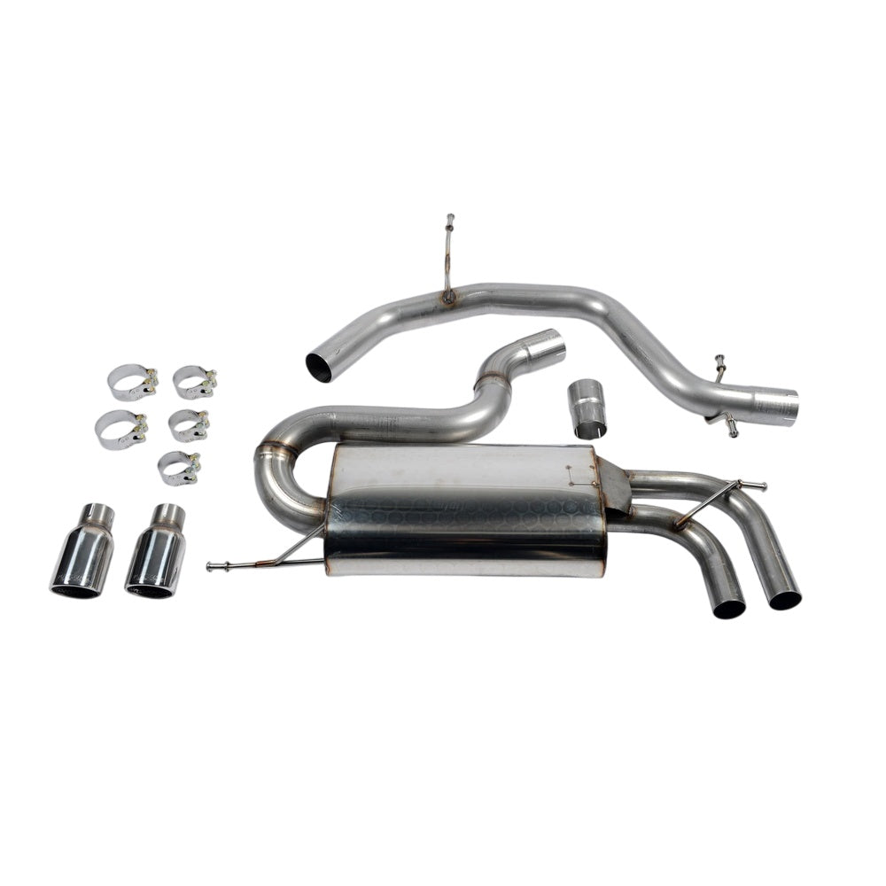 Milltek Cat Back Exhaust Audi A3 2.0T FSI 2WD 3-Door 03-12-Exhaust System-carbonizeduk