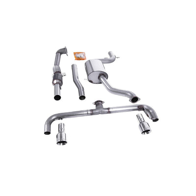 Milltek Turbo-back including Hi-Flow Sports Cat Exhaust Volkswagen Golf Mk6 GTi 2.0 TSI 210PS 09-13-Manifolds, Decats & Sports Cats-carbonizeduk