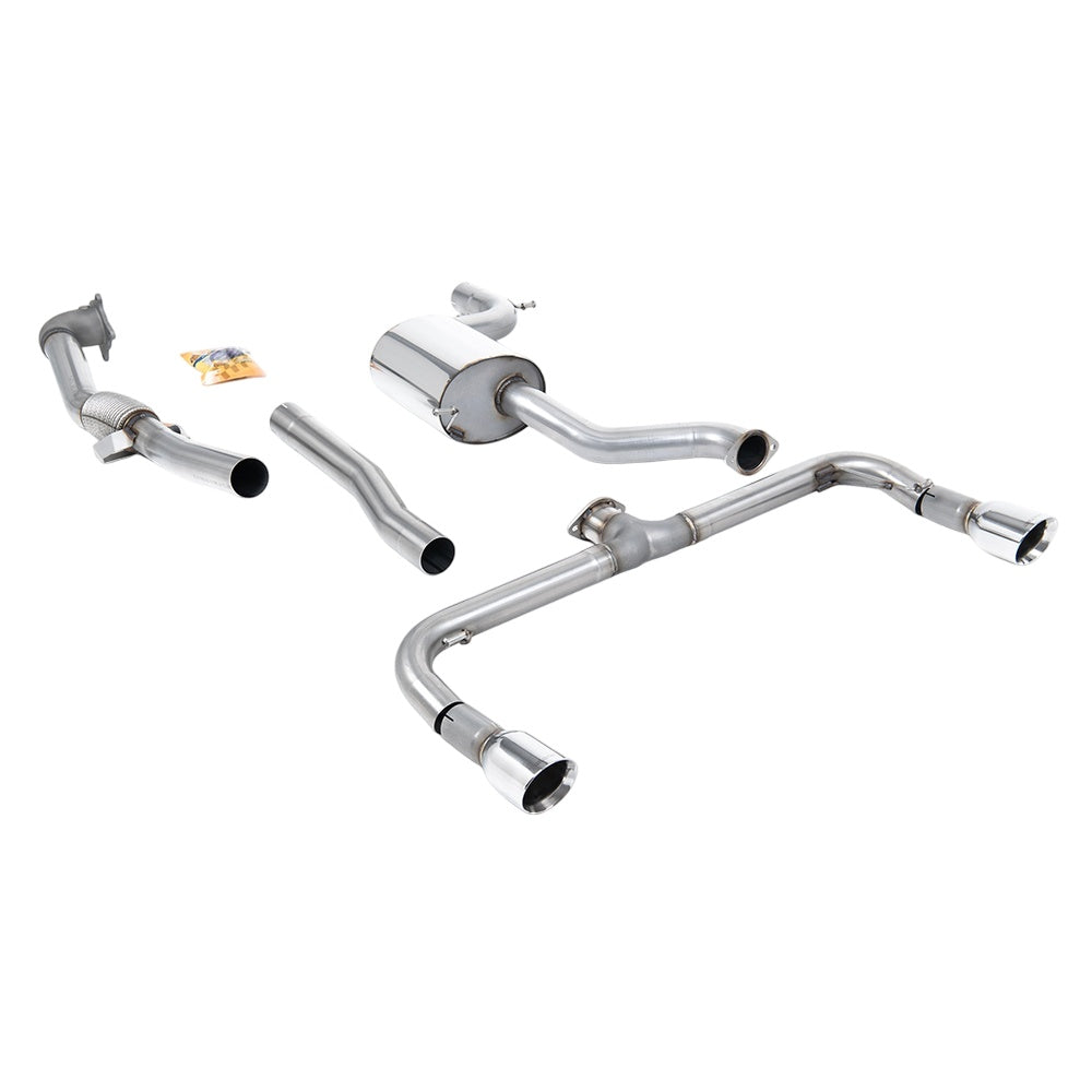 Milltek Turbo-back excluding Hi-Flow Sports Cat Exhaust Volkswagen Golf Mk6 GTi Edition 35 11-12-Manifolds, Decats & Sports Cats-carbonizeduk