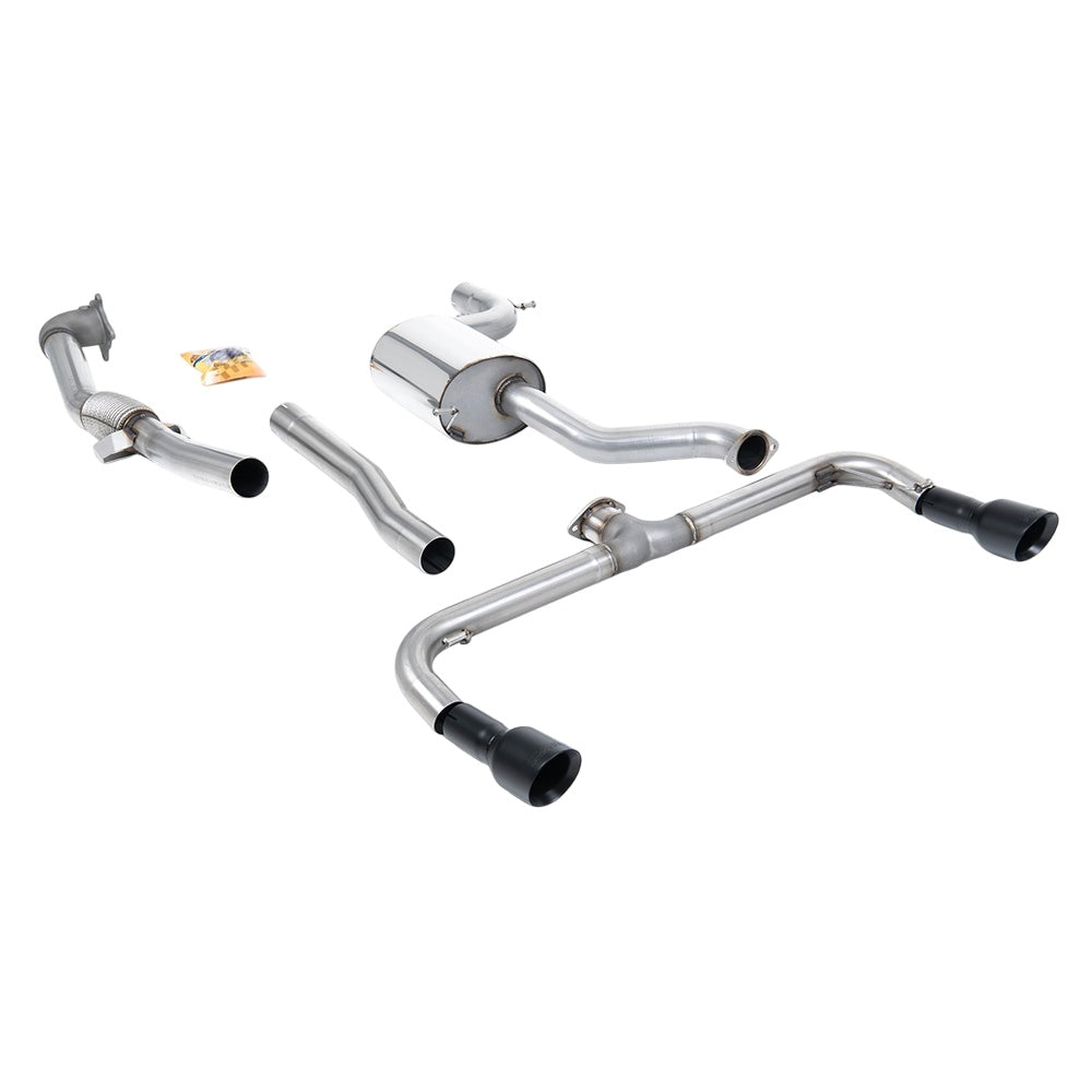 Milltek Turbo-back excluding Hi-Flow Sports Cat Exhaust Volkswagen Scirocco R 09-16-Manifolds, Decats & Sports Cats-carbonizeduk
