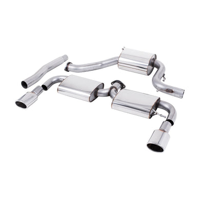 Milltek Cat Back Exhaust Volkswagen Scirocco R 09-16-Exhaust System-carbonizeduk